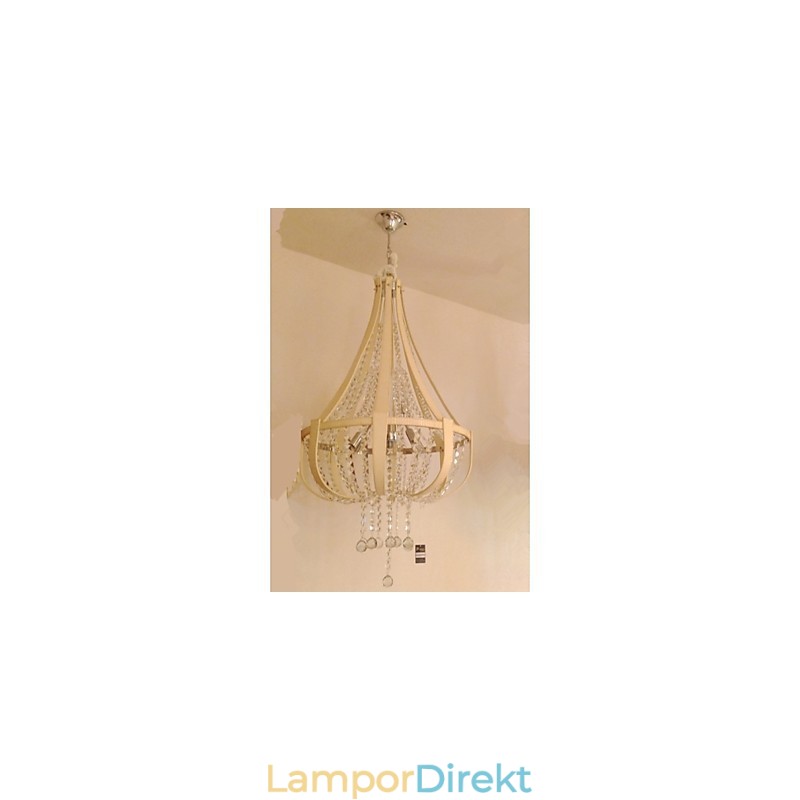 Post Modern Lyx Leather Crystal Creative Lron Ljuskrona
