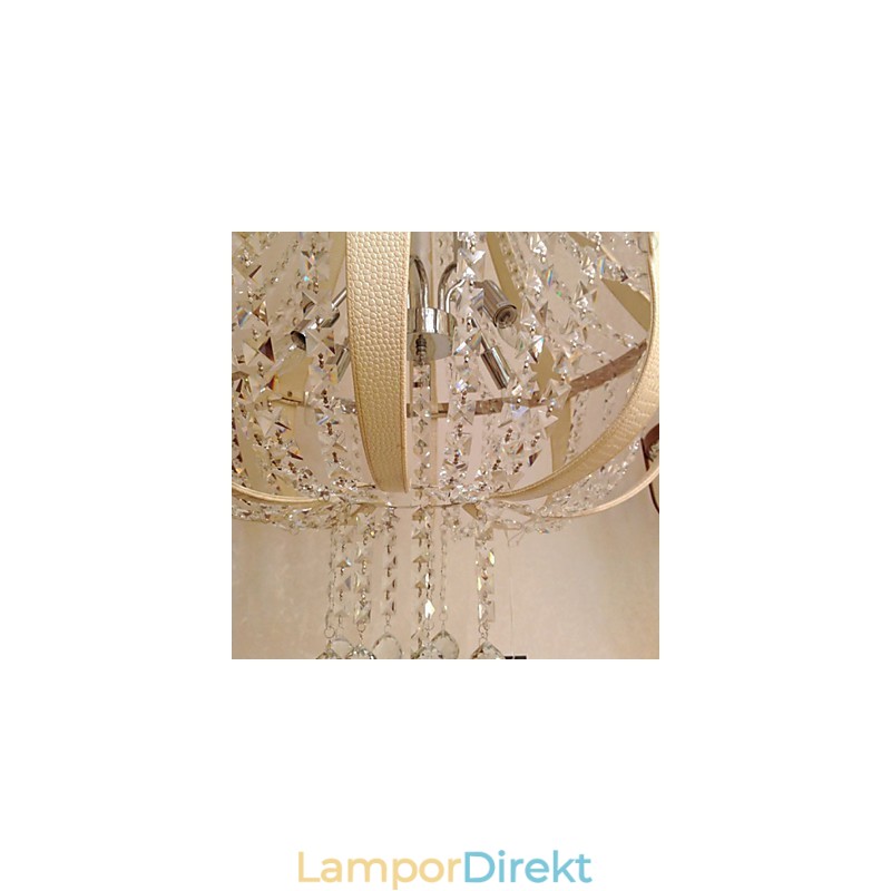 Post Modern Lyx Leather Crystal Creative Lron Ljuskrona