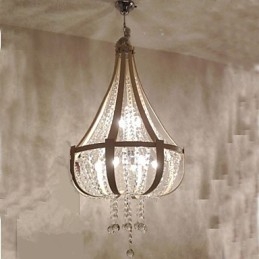 Post Modern Lyx Leather Crystal Creative Lron Ljuskrona