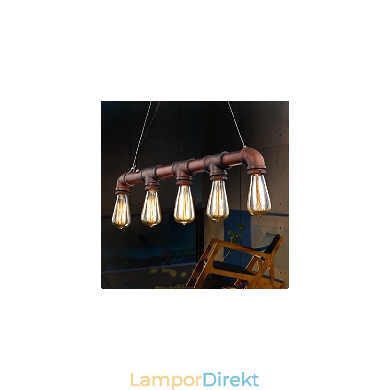 American Country Industrial Veranda Loft Conduit Droplight