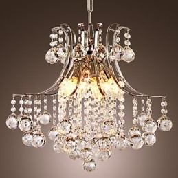 Pendellampa Lyx Modern Crystal Living 6 Lampor