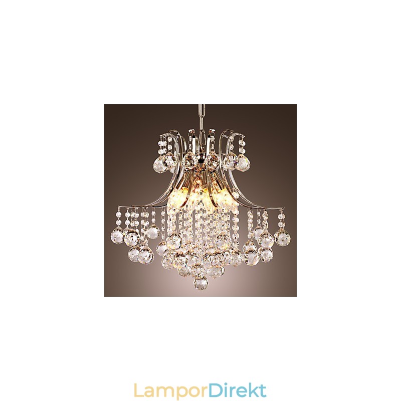 Pendellampa Lyx Modern Crystal Living 6 Lampor