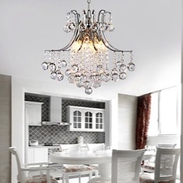 Pendellampa Lyx Modern Crystal Living 6 Lampor