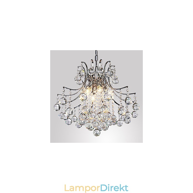Pendellampa Lyx Modern Crystal Living 6 Lampor