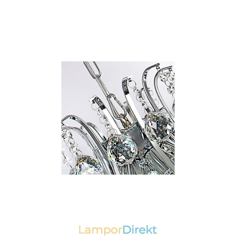 Pendellampa Lyx Modern Crystal Living 6 Lampor