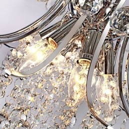 Pendellampa Lyx Modern Crystal Living 6 Lampor