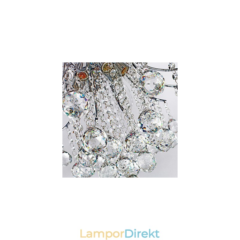 Pendellampa Lyx Modern Crystal Living 6 Lampor