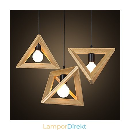 Europeisk Stil Creative Country Restoring Ancient Ways Triangulär Wood Box Droplight Europeisk Stil Creative Country Restoring Ancient Ways Triangulär Wood Box Droplight