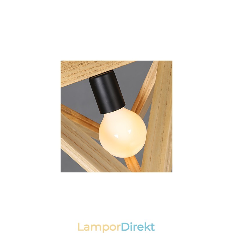 Europeisk Stil Creative Country Restoring Ancient Ways Triangulär Wood Box Droplight