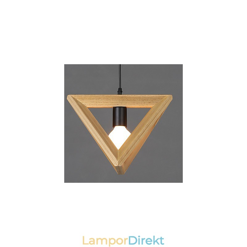 Europeisk Stil Creative Country Restoring Ancient Ways Triangulär Wood Box Droplight