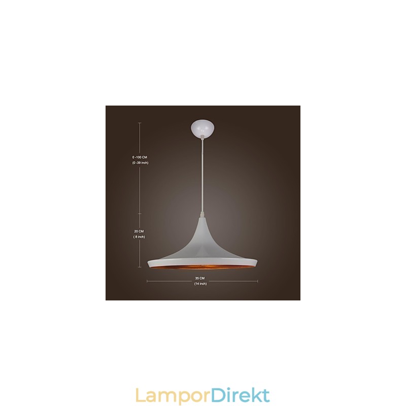 Moderna Moderna Land Retro Målning Metall Taklampa