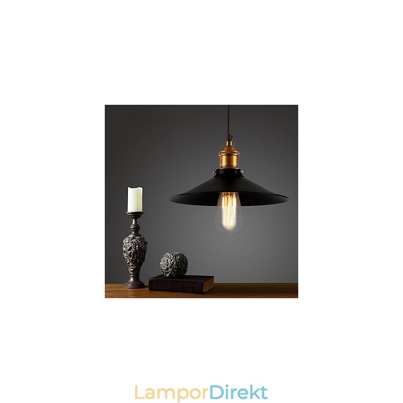 Europeisk Stil Retro Klassisk Taklampa Konst Droplight Ge Glödlampa Diameter 22Cm