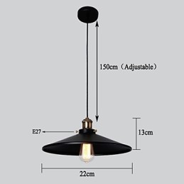 Europeisk Stil Retro Klassisk Taklampa Konst Droplight Ge Glödlampa Diameter 22Cm