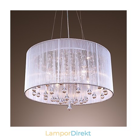 Modern Samtida Trumkristall Galvaniserad Metall Taklampa Modern Samtida Trumkristall Galvaniserad Metall Taklampa