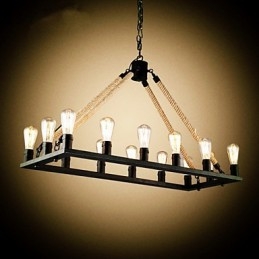Country Designers Painting Metal Pendel Light