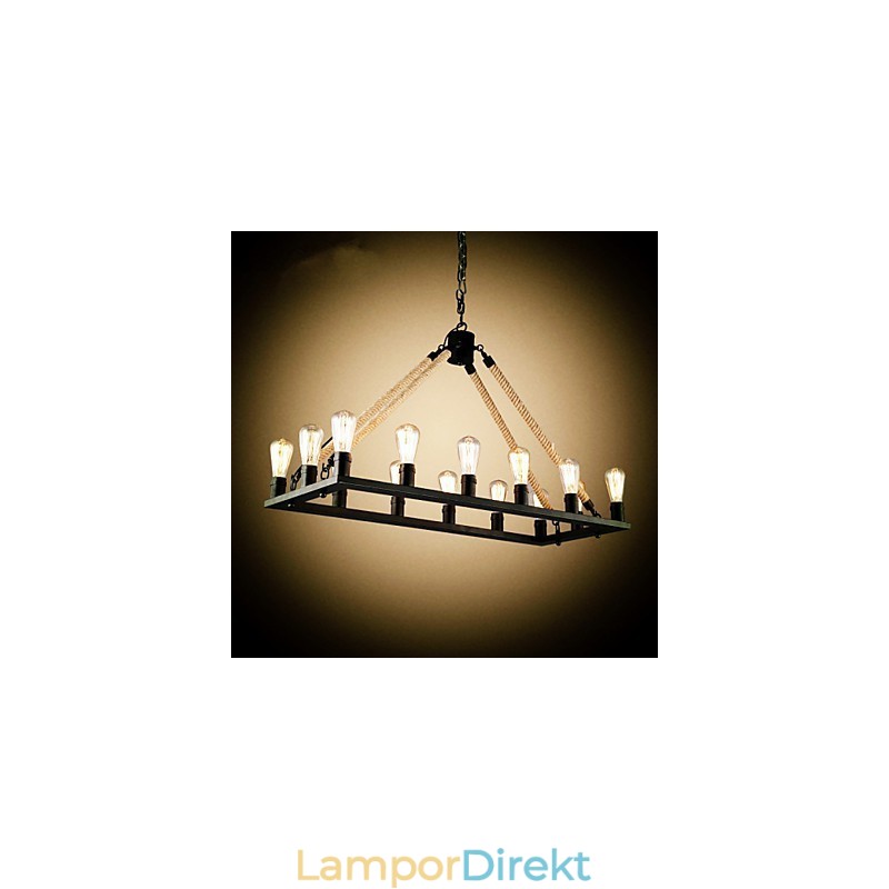 Country Designers Painting Metal Pendel Light