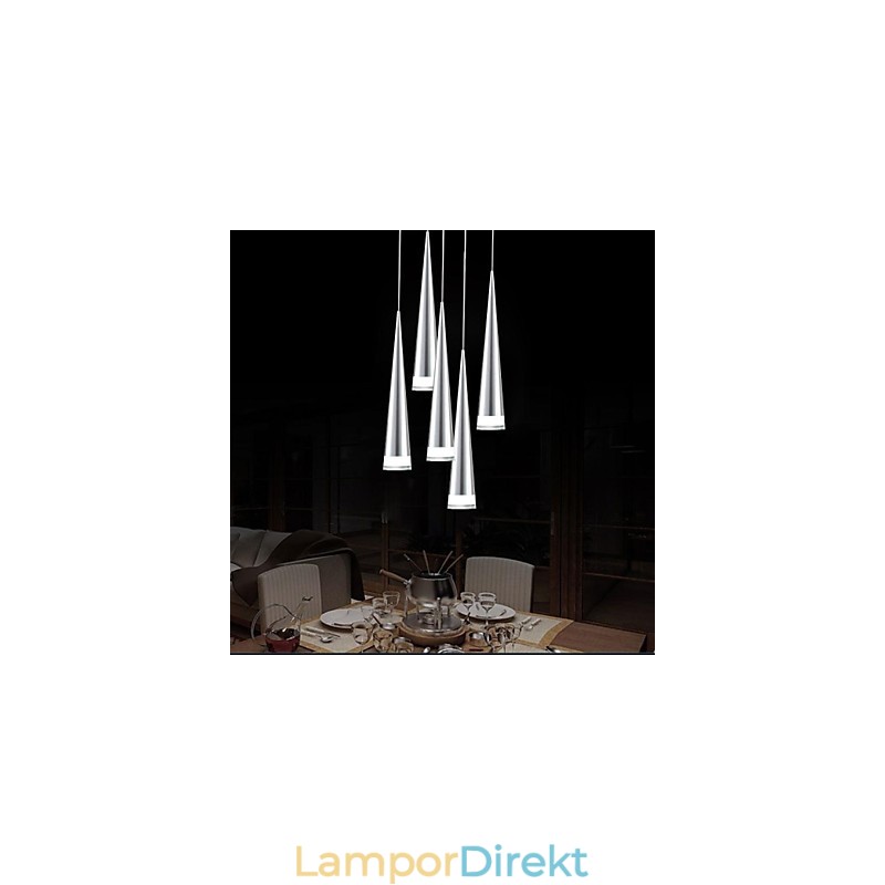 Modern Och Modern Taklampa I Krommetall