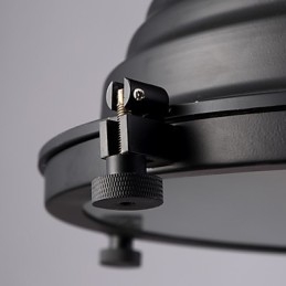 Svart Retro Järnhängande Lampa Och Glasskärm Butik
