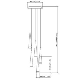 Modern Och Modern Taklampa I Krommetall