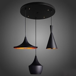 Strömlinjeformad Taklampa I Svart