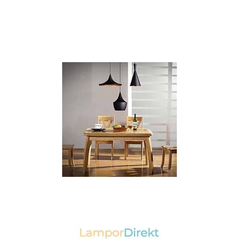 Strömlinjeformad Taklampa I Svart