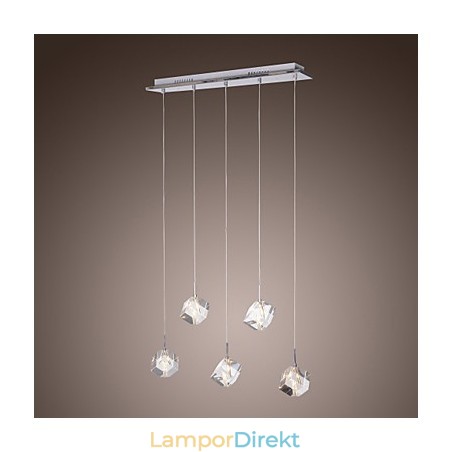 Modern Contemporary Island Crystal Chrome Pendellampa Modern Contemporary Island Crystal Chrome Pendellampa