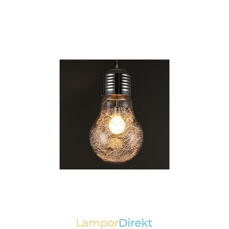 Enkla Idéer Med En Stor Glödlampa Glaskrona Droplight Lampa