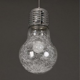 Enkla Idéer Med En Stor Glödlampa Glaskrona Droplight Lampa