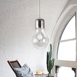 Enkla Idéer Med En Stor Glödlampa Glaskrona Droplight Lampa