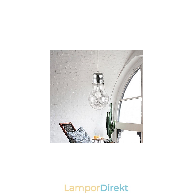 Enkla Idéer Med En Stor Glödlampa Glaskrona Droplight Lampa