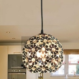 Modern Och Modern Globe Crystal Mini Style Elektropläterad Pendellampa