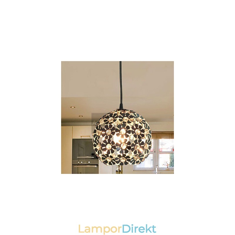 Modern Och Modern Globe Crystal Mini Style Elektropläterad Pendellampa