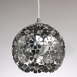 Modern Och Modern Globe Crystal Mini Style Elektropläterad Pendellampa
