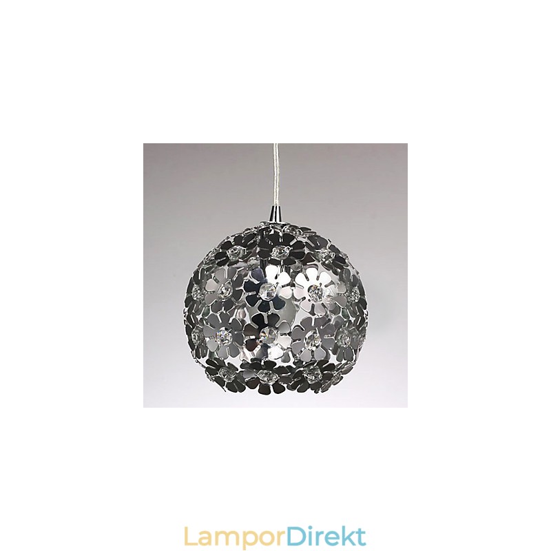 Modern Och Modern Globe Crystal Mini Style Elektropläterad Pendellampa