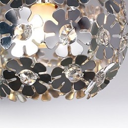 Modern Och Modern Globe Crystal Mini Style Elektropläterad Pendellampa