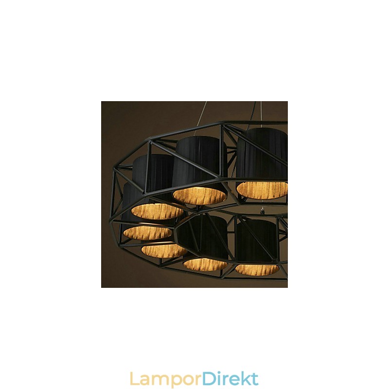 Vintage Lantmålning Metall Taklampa Garage