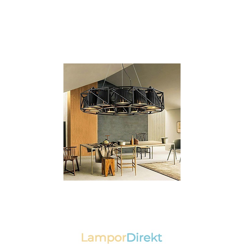 Vintage Lantmålning Metall Taklampa Garage