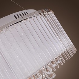 Modern Och Modern Trumkristall Galvaniserad Taklampa