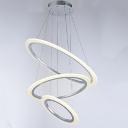 3 Ring Diy Form Akryl Pendelljus Taklampor Ljuskrona Belysning