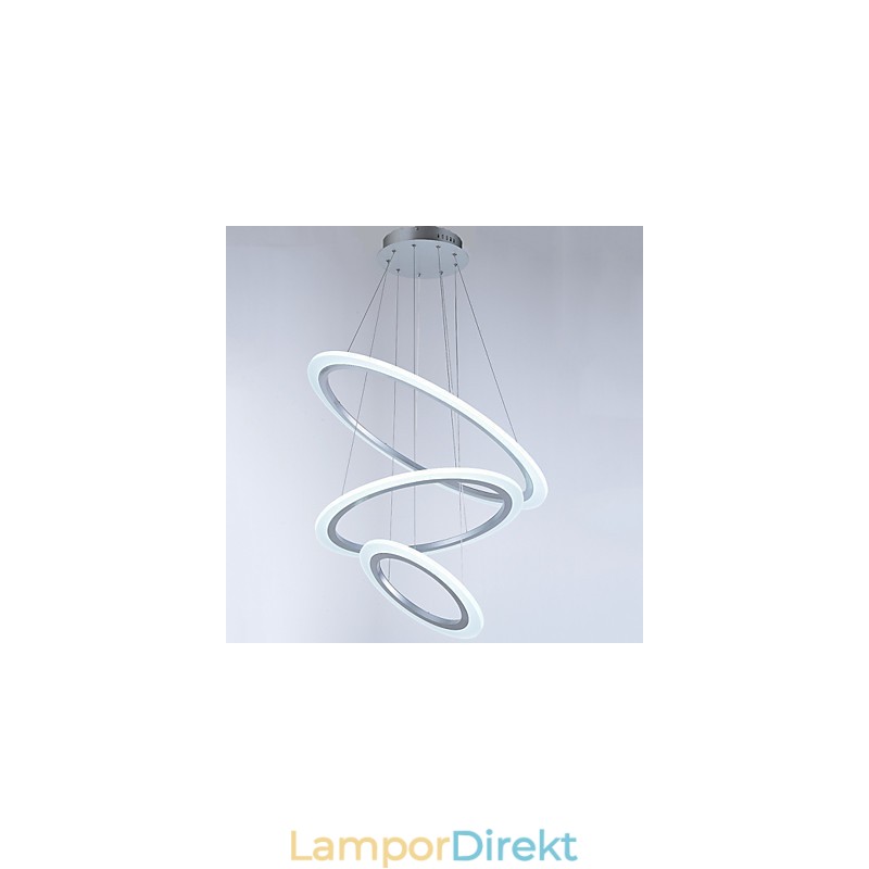 3 Ring Diy Form Akryl Pendelljus Taklampor Ljuskrona Belysning