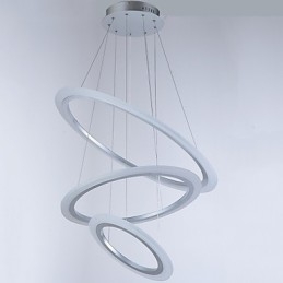 3 Ring Diy Form Akryl Pendelljus Taklampor Ljuskrona Belysning