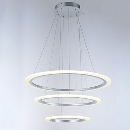 3 Ring Diy Form Akryl Pendelljus Taklampor Ljuskrona Belysning