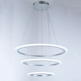 3 Ring Diy Form Akryl Pendelljus Taklampor Ljuskrona Belysning