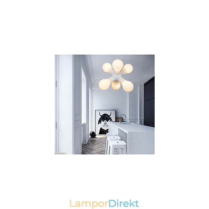 Enkel Taklampa I Glas