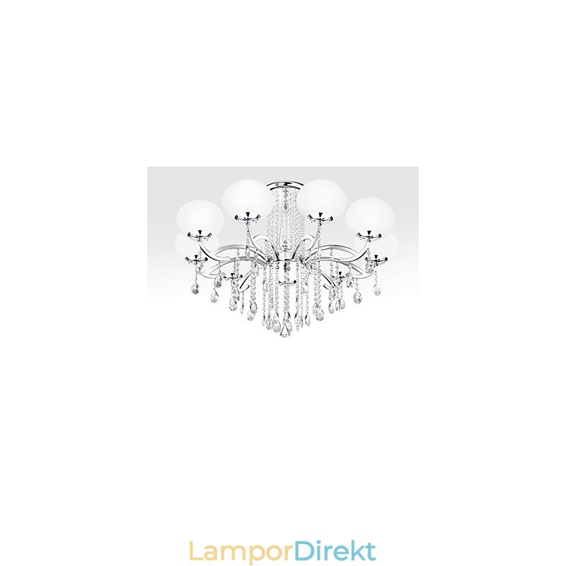 Ljuskrona Crystal Luxury Modern Living 9 Lampor