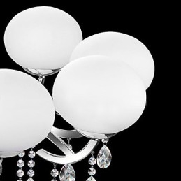 Ljuskrona Crystal Luxury Modern Living 9 Lampor