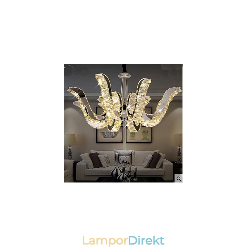 Kristalllampa Modern Lyxljus Kristall Pendellampa