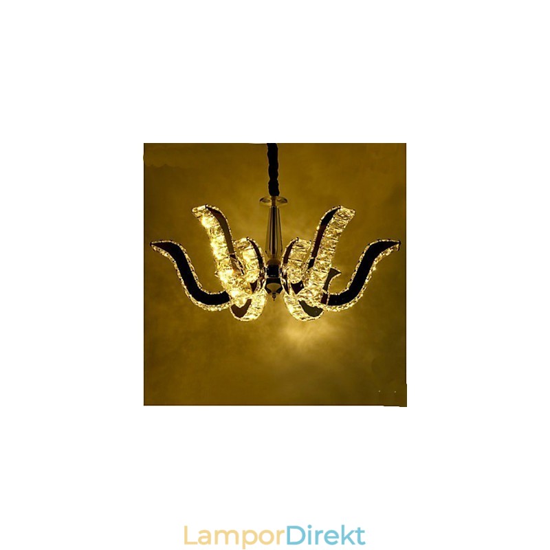 Kristalllampa Modern Lyxljus Kristall Pendellampa