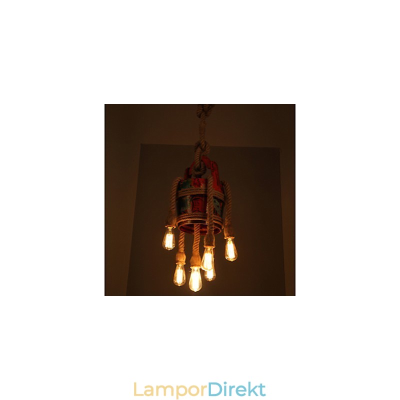 Amerikansk Landhampapaviljong Ljuskrona Ljuskrona Retromönster Av Patenterade Produkter