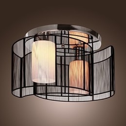 Taklampa Modern Design 2 Lampor Svart